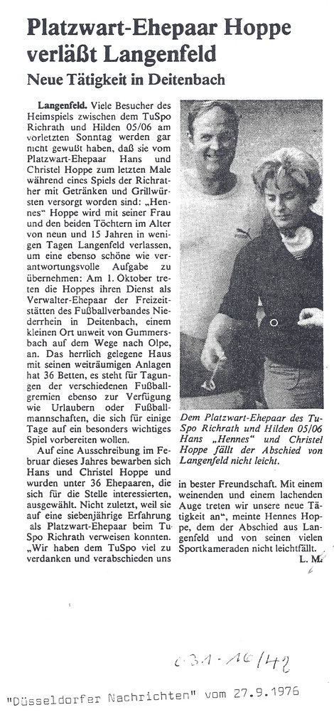 Platzwart mit seiner Frau